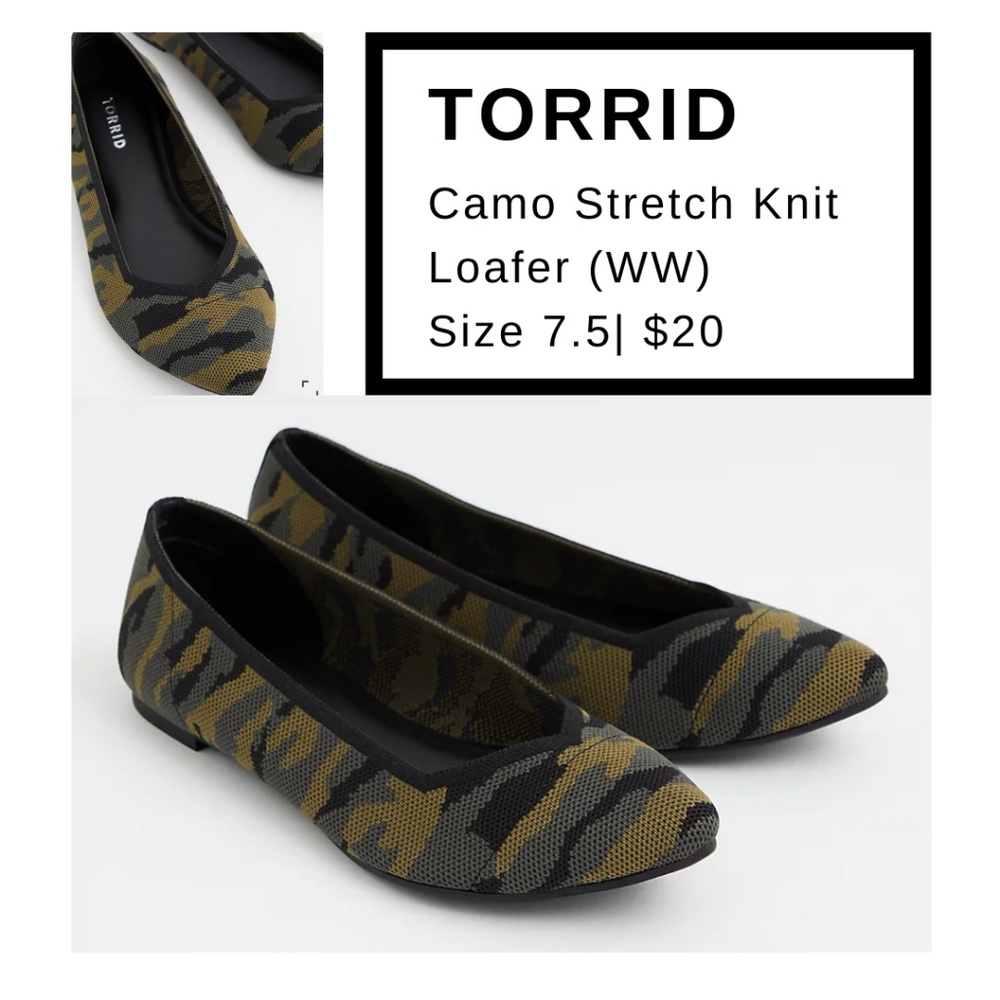 Torrid Came Stretch Knit Loafer Sz.7.5 NWT